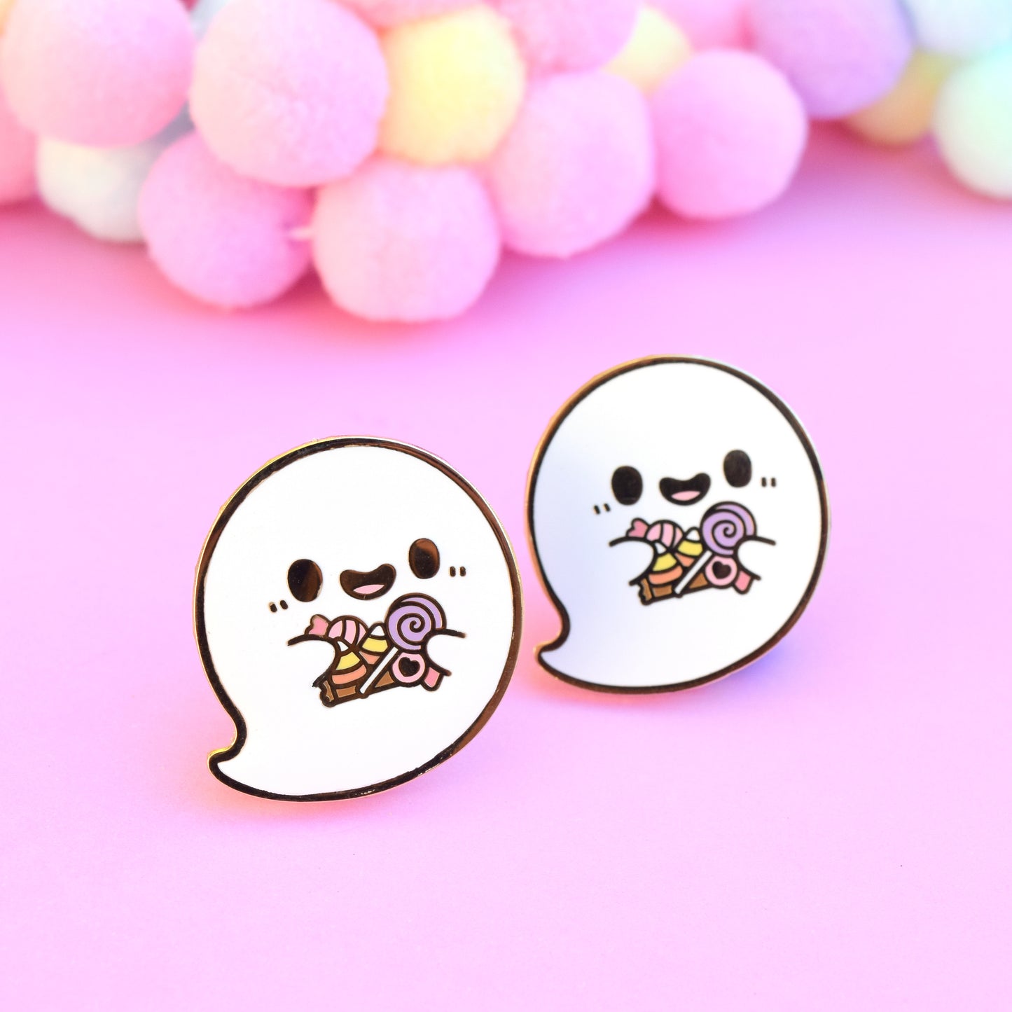 Trick or Treat Yo' Self Ghost Enamel Pin