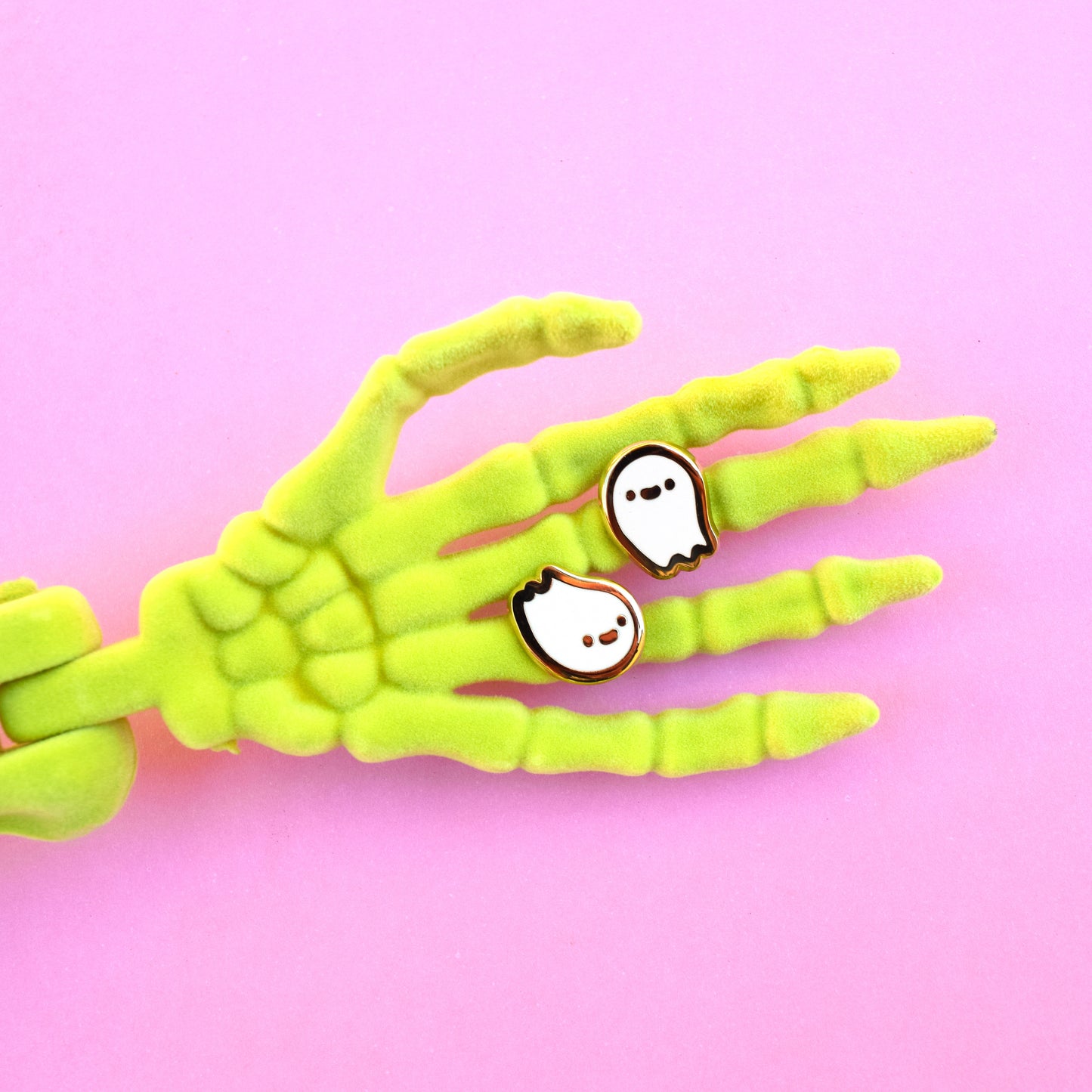 Spooks and Boo-Boo Mini Ghost Enamel Pin Set