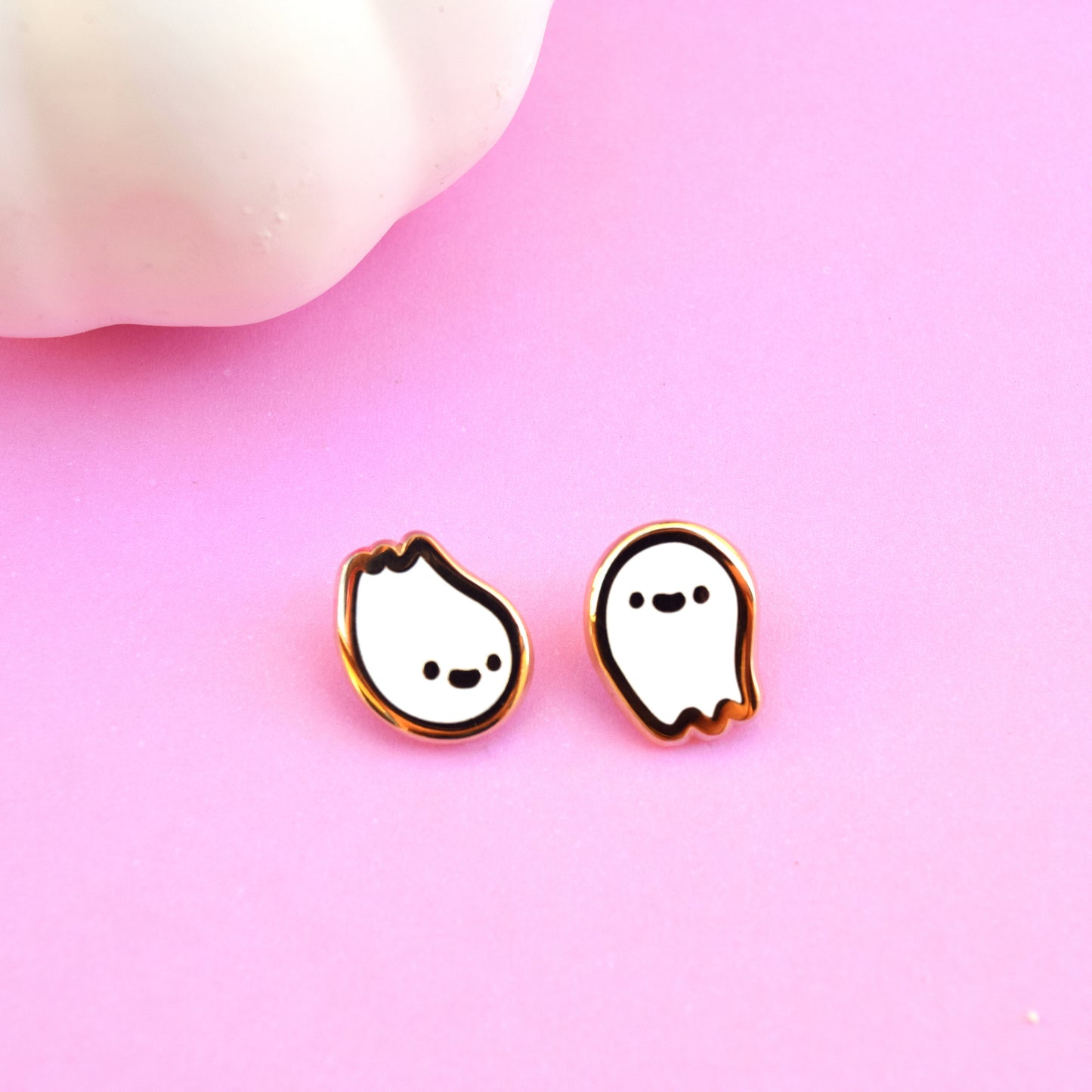 Spooks and Boo-Boo Mini Ghost Enamel Pin Set