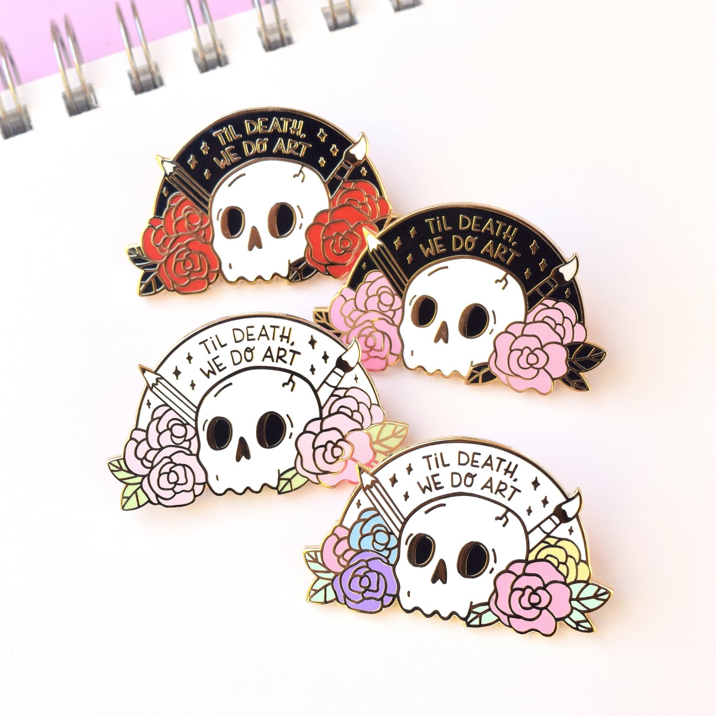 Til Death We Do Art Enamel Pin