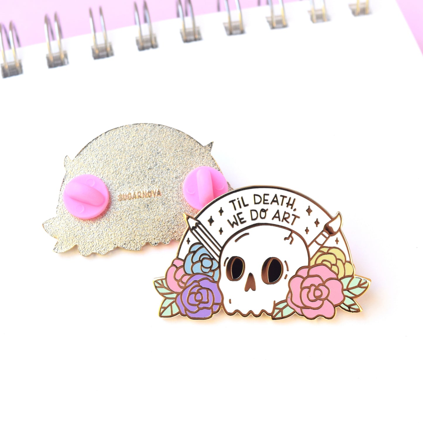 Til Death We Do Art Enamel Pin
