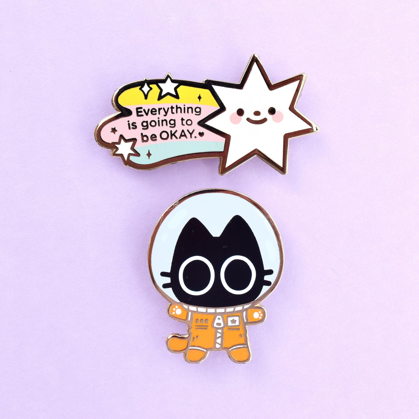 Everything is Going to be Okay Star Enamel Pin