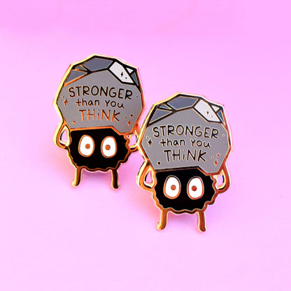 Original Stronger Than You Think Soot Sprite Ghibli Enamel Pin