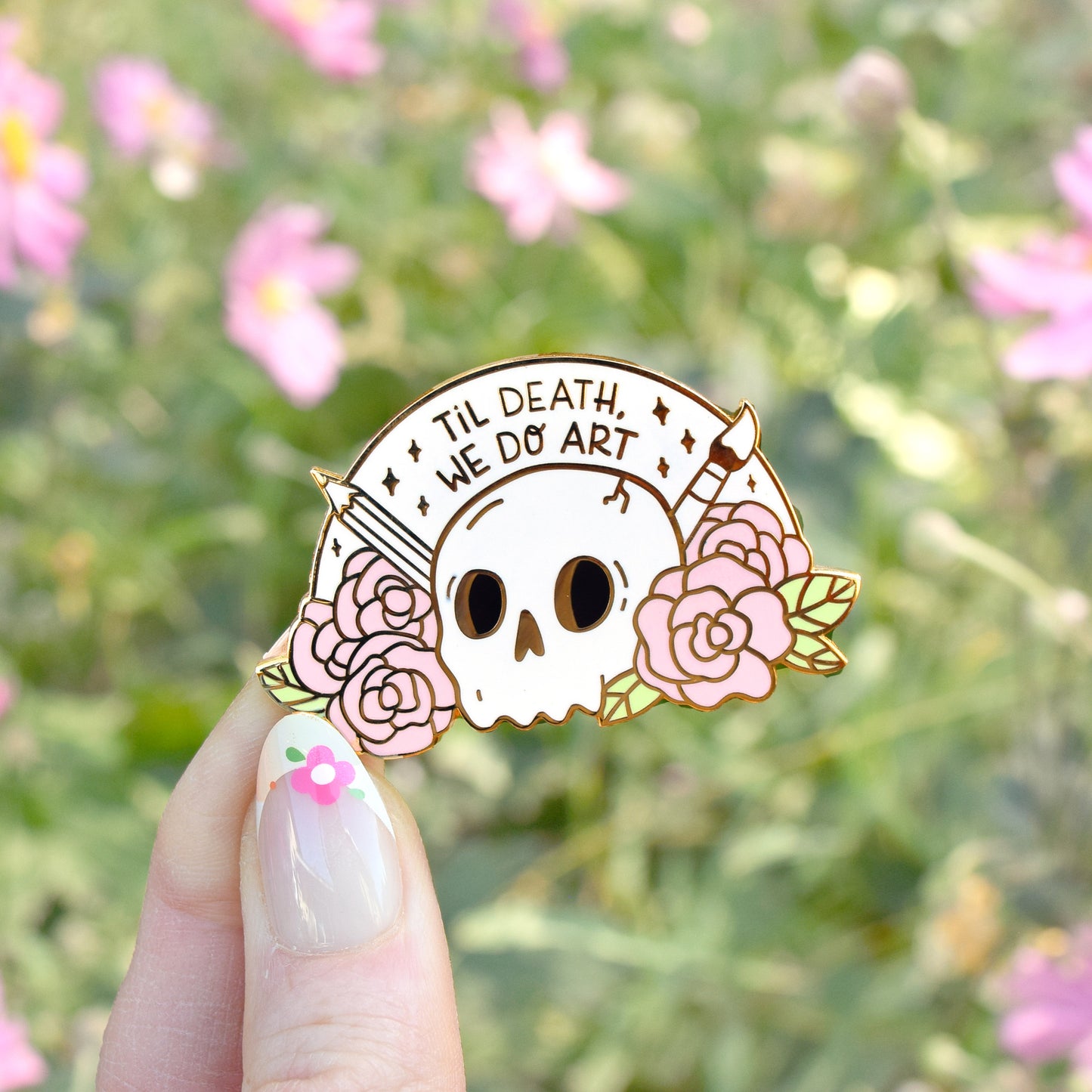 Til Death We Do Art Enamel Pin