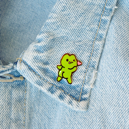 Cutie with a Booty Frog Enamel Pin