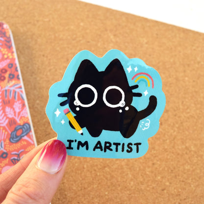 I'm Artist - Scaredy Cat Sticker