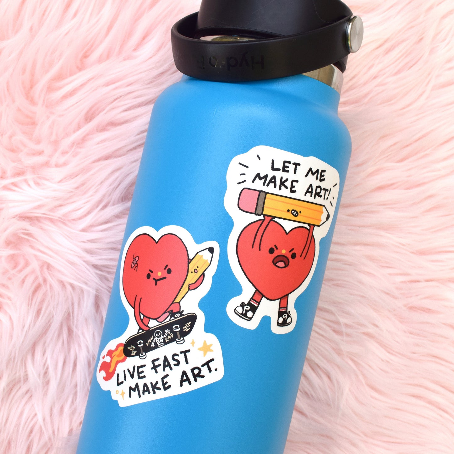 Let Me Make Art - Heart Sticker