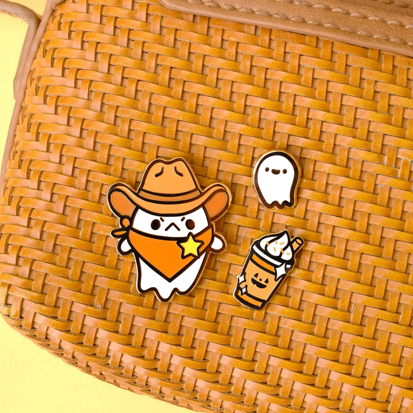 Cowboy Sheriff Ghost Enamel Pin