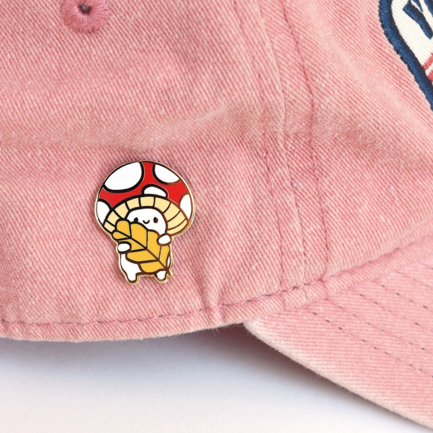 Leaf-Lover Mushroom Enamel Pin