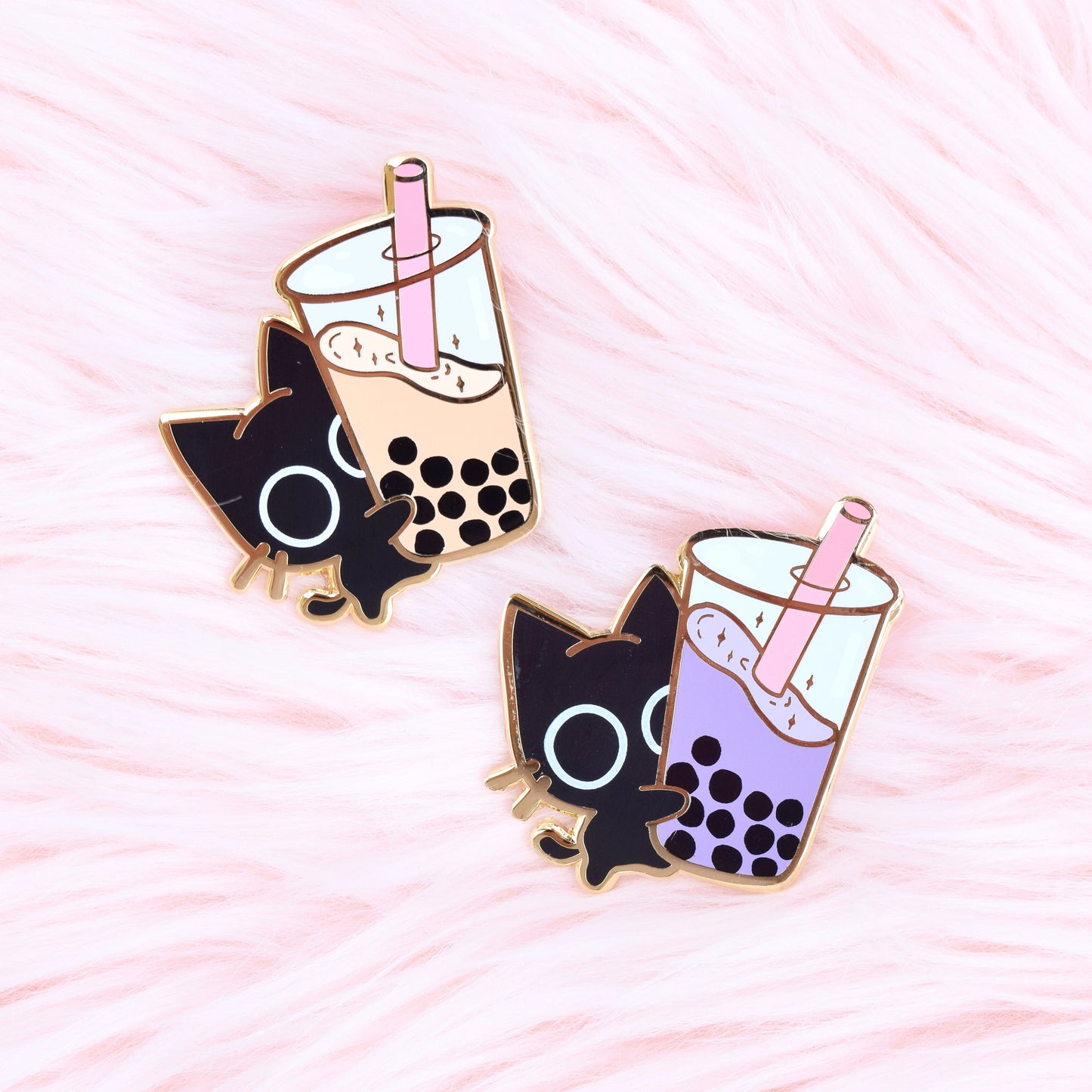 Scaredy Cat Boba Pin