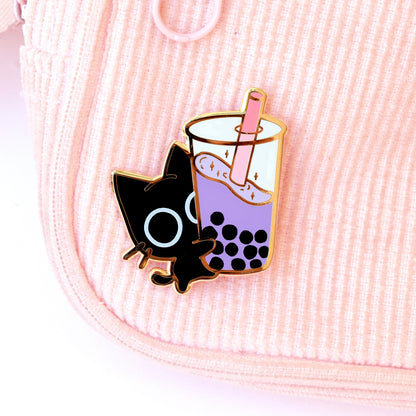 Scaredy Cat Boba Pin