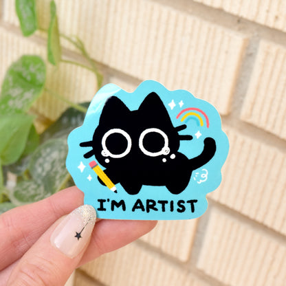 I'm Artist - Scaredy Cat Sticker