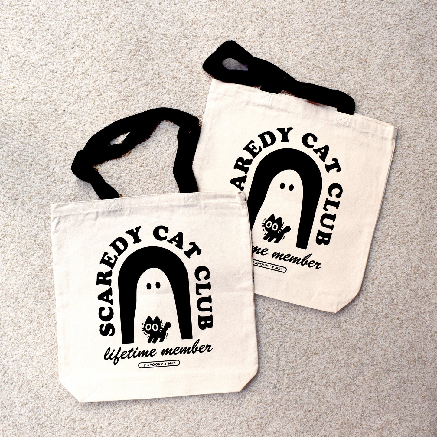 Scaredy Cat Club Canvas Bag