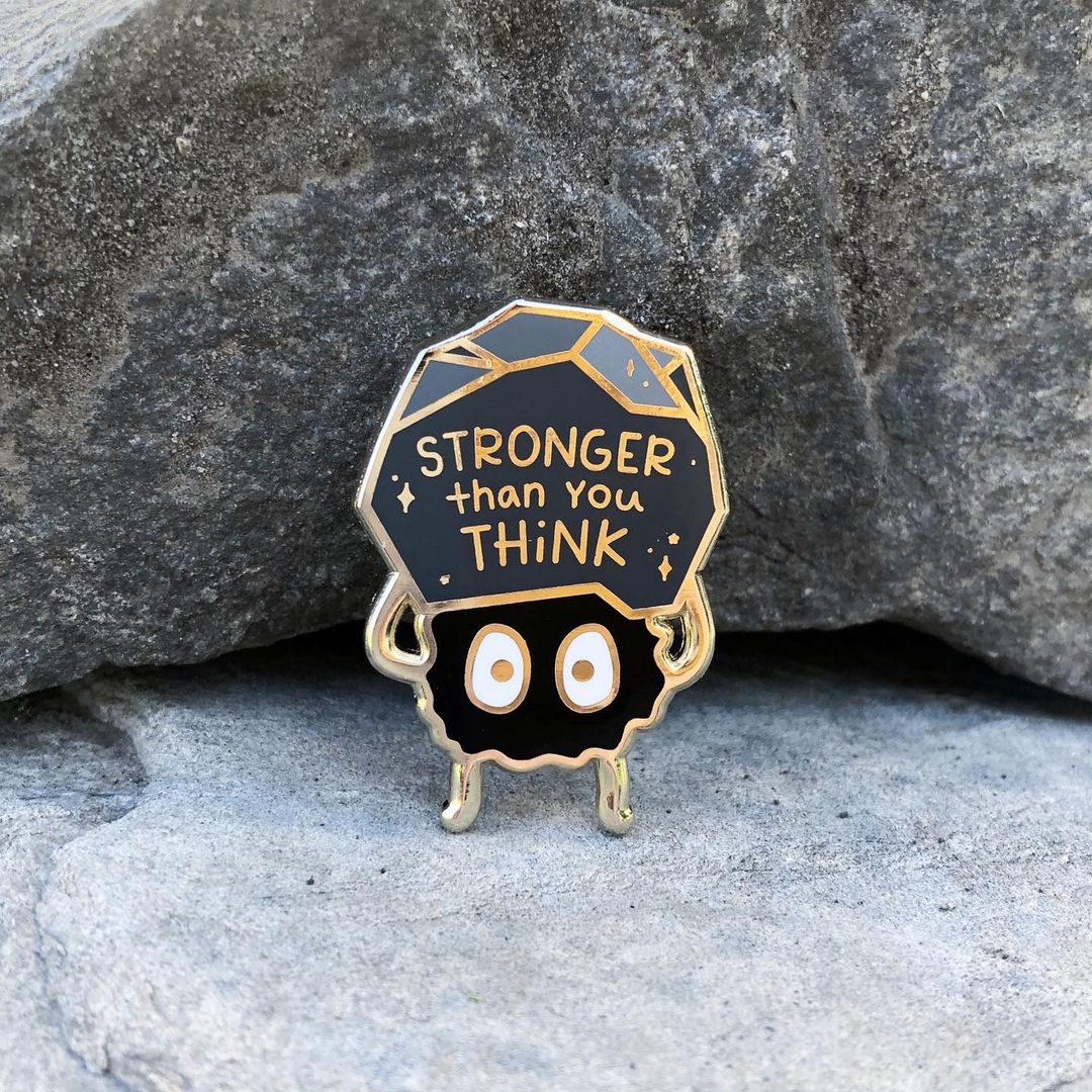 Original Stronger Than You Think Soot Sprite Ghibli Enamel Pin