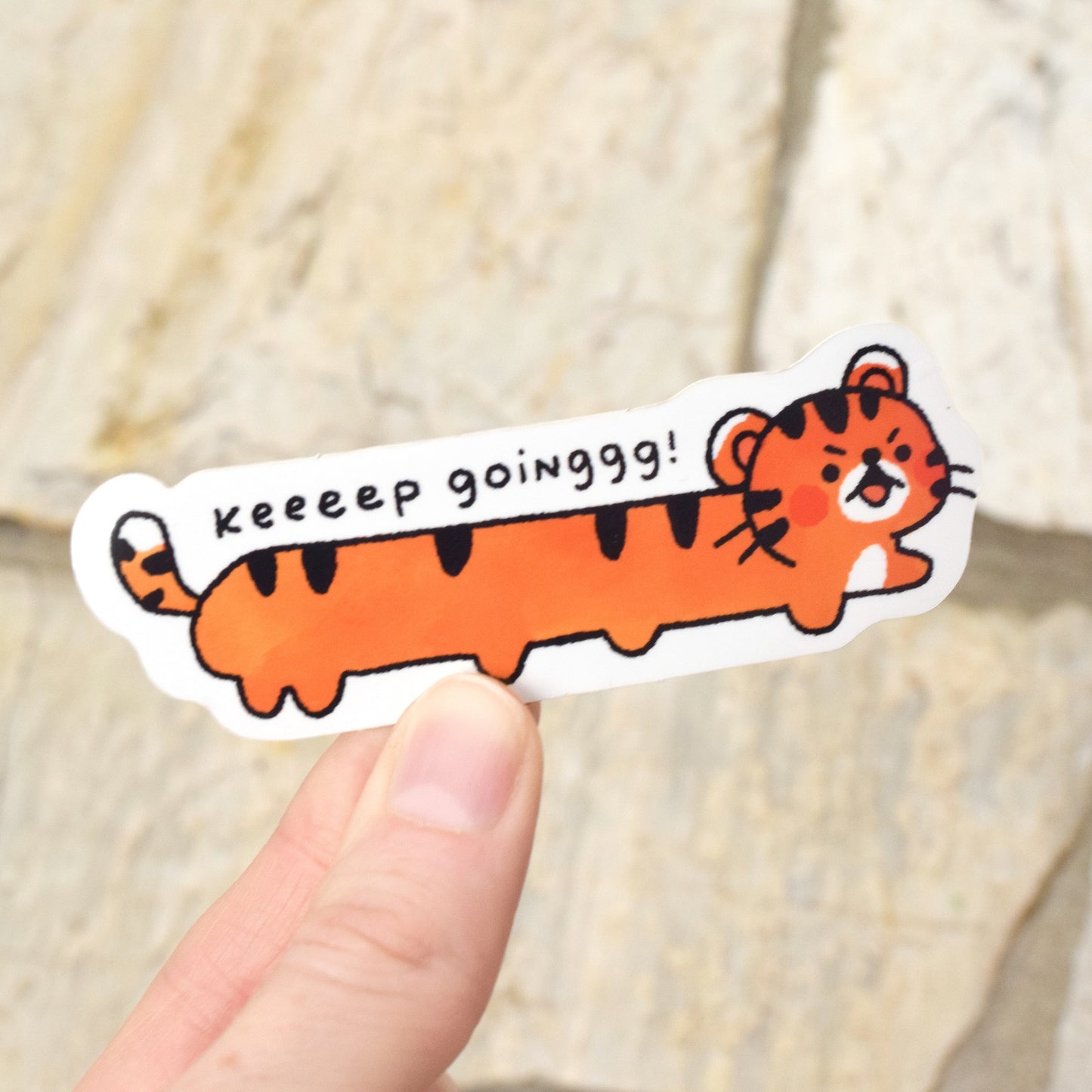 Keep Going Long Tiger Sticker