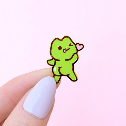 Cutie with a Booty Frog Enamel Pin