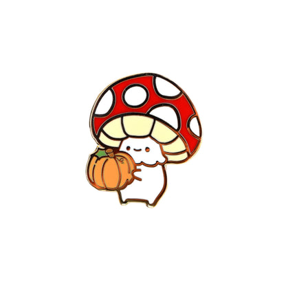 Mushroom Pumpkin Buddy Pin