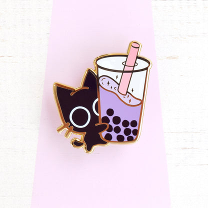 Scaredy Cat Boba Pin