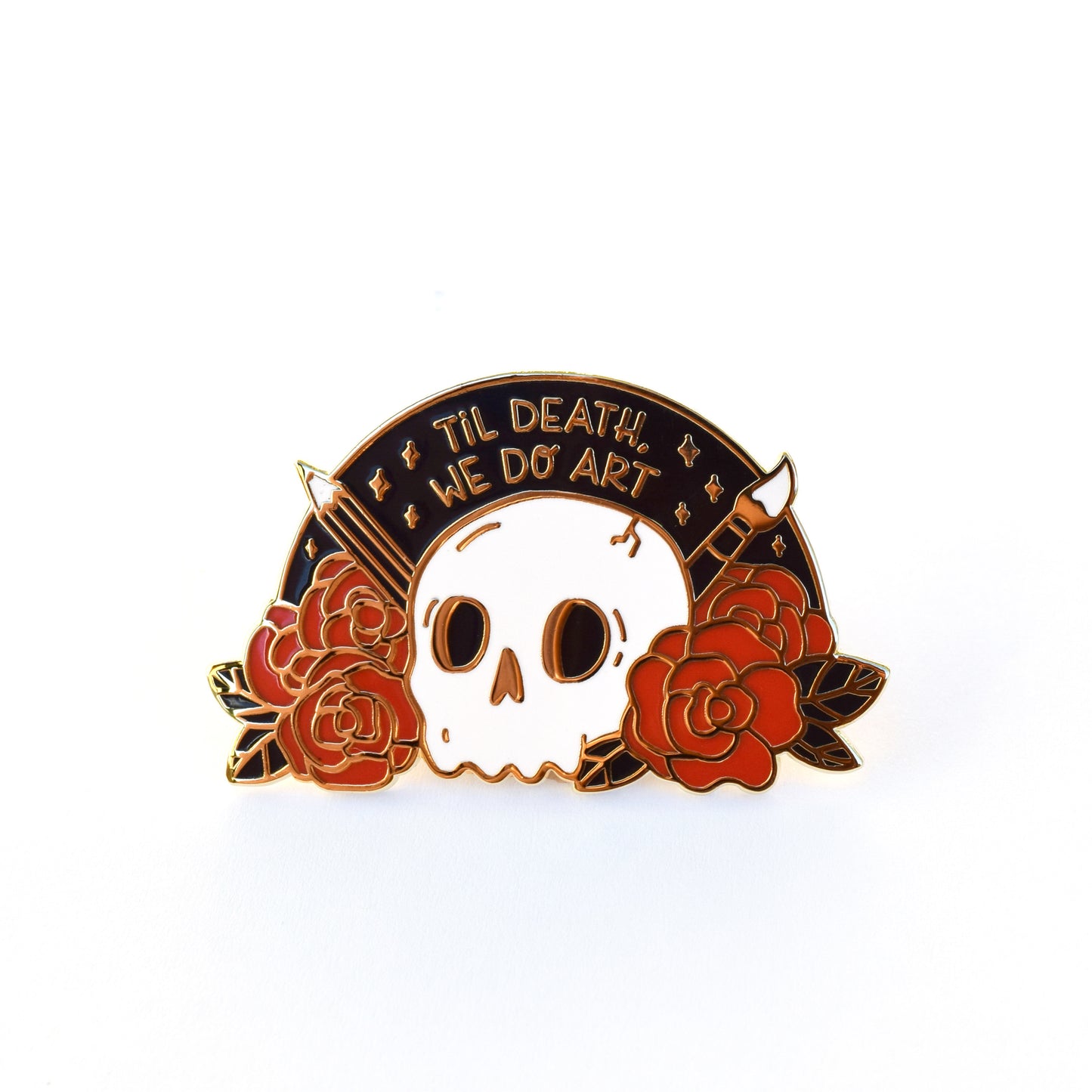 Til Death We Do Art Enamel Pin