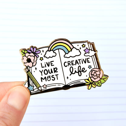 Artist Sketchbook Enamel Pin