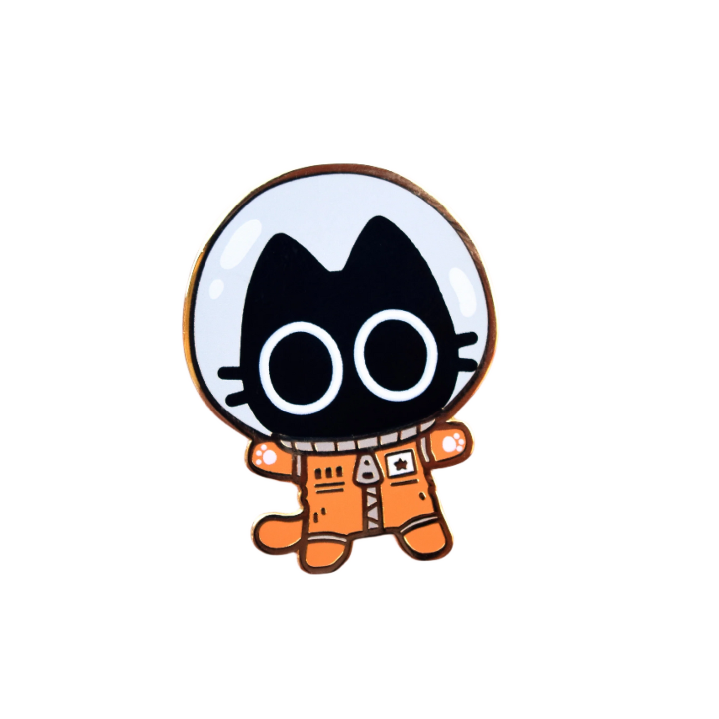 Space Cadet Scaredy Cat Enamel Pin