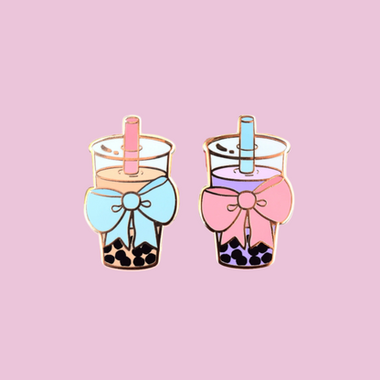 Cute Boba (BOW-ba) Enamel Pin