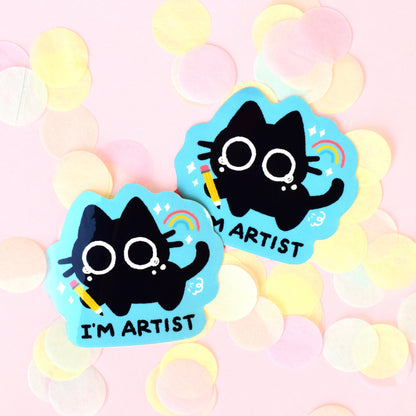 I'm Artist - Scaredy Cat Sticker