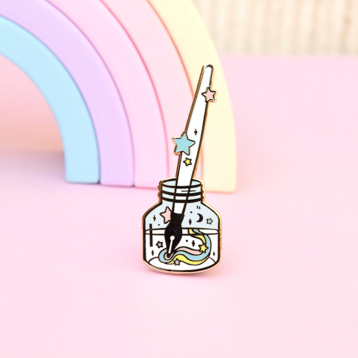 Magic Inkwell Calligraphy Enamel Pin