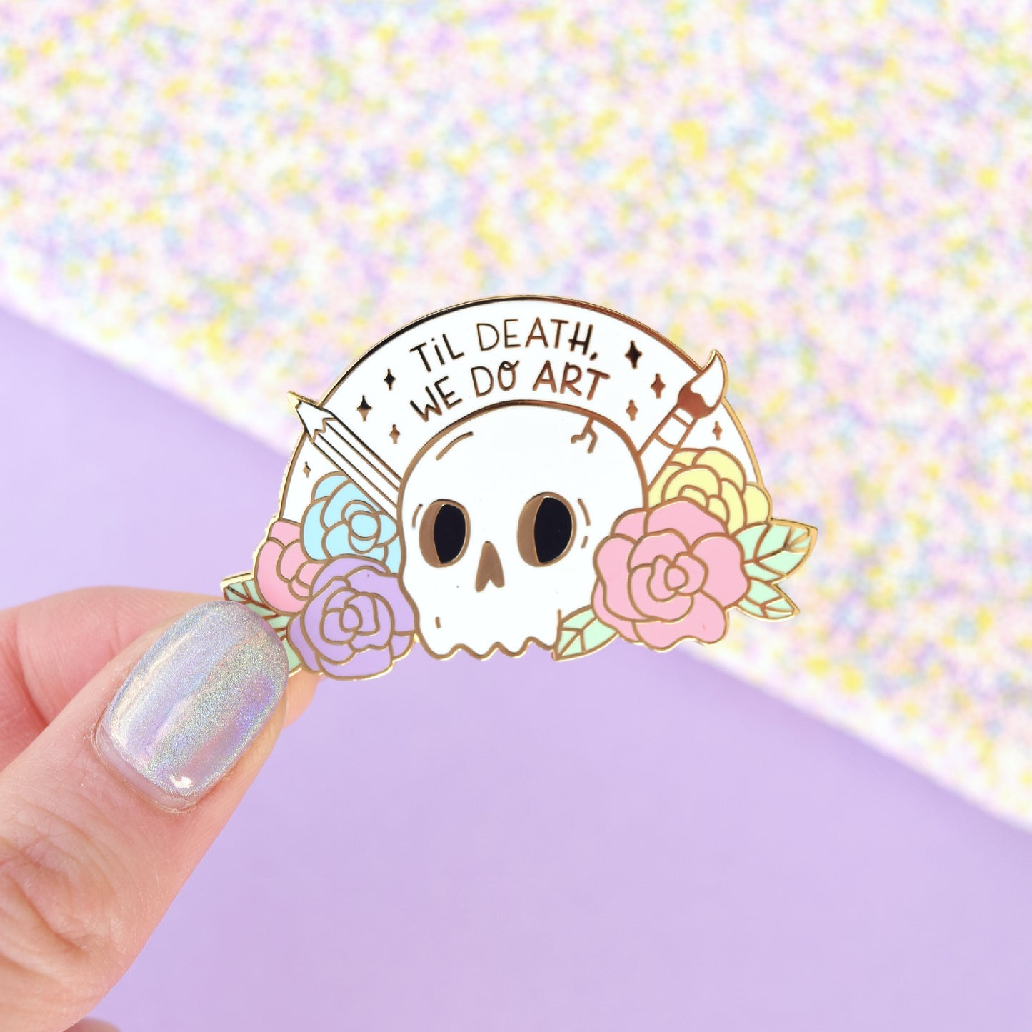 Til Death We Do Art Enamel Pin