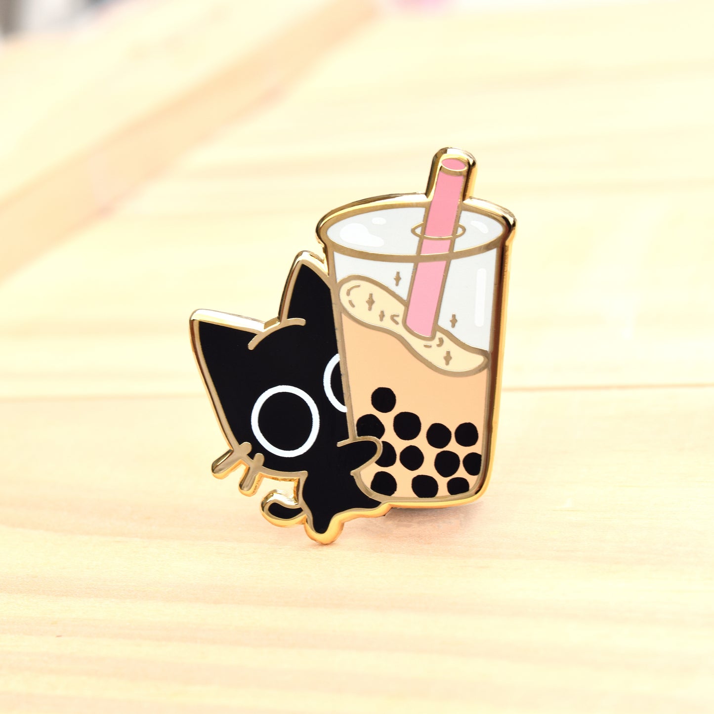 Scaredy Cat Boba Pin