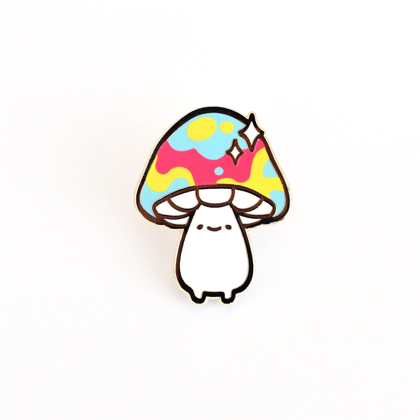 Psychedelic Mushroom Friend Enamel Pin