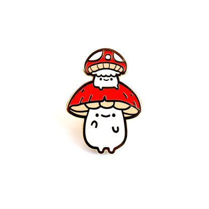 Supportive Mushroom Buddies Enamel Pin