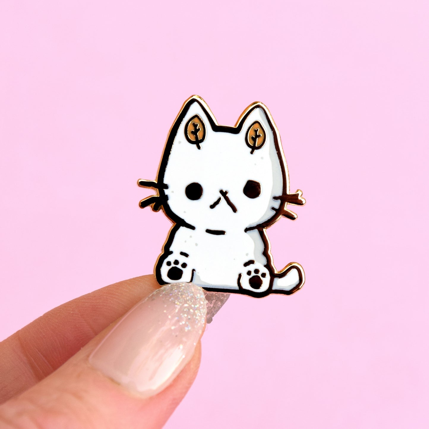 Snowkitty Winter Cat Enamel Pin