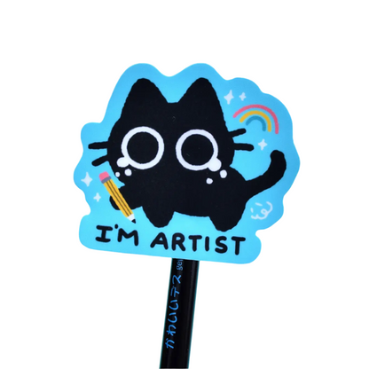 I'm Artist - Scaredy Cat Sticker