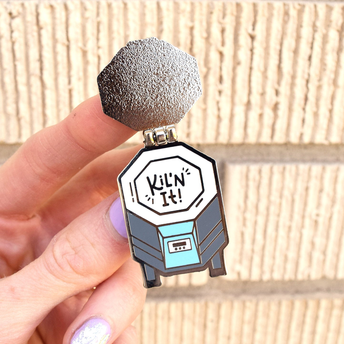 Kil'n It! Kiln Ceramics Hinged Enamel Pin