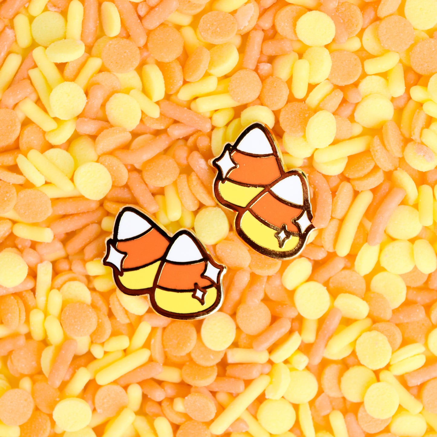 Candy Corn Halloween Mini Enamel Pin