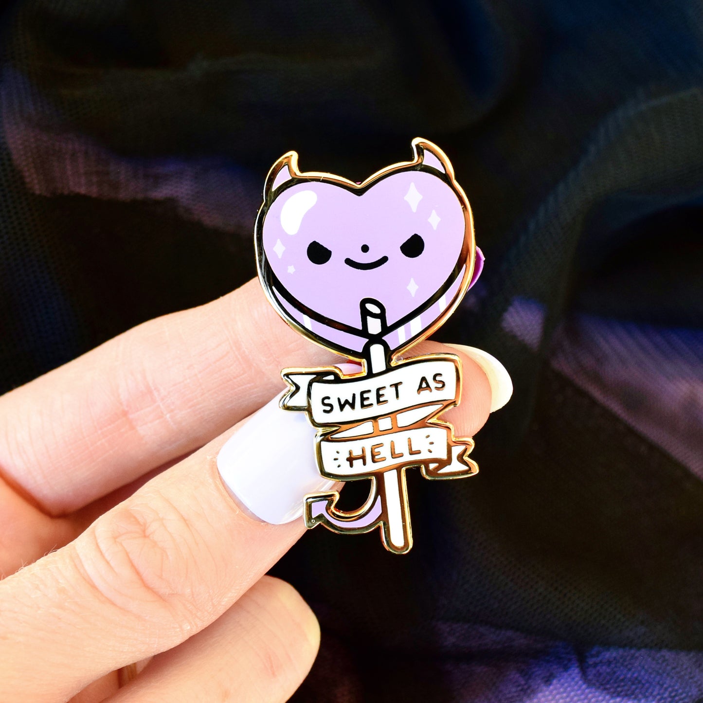 Sweet As Hell Lollipop Enamel Pin