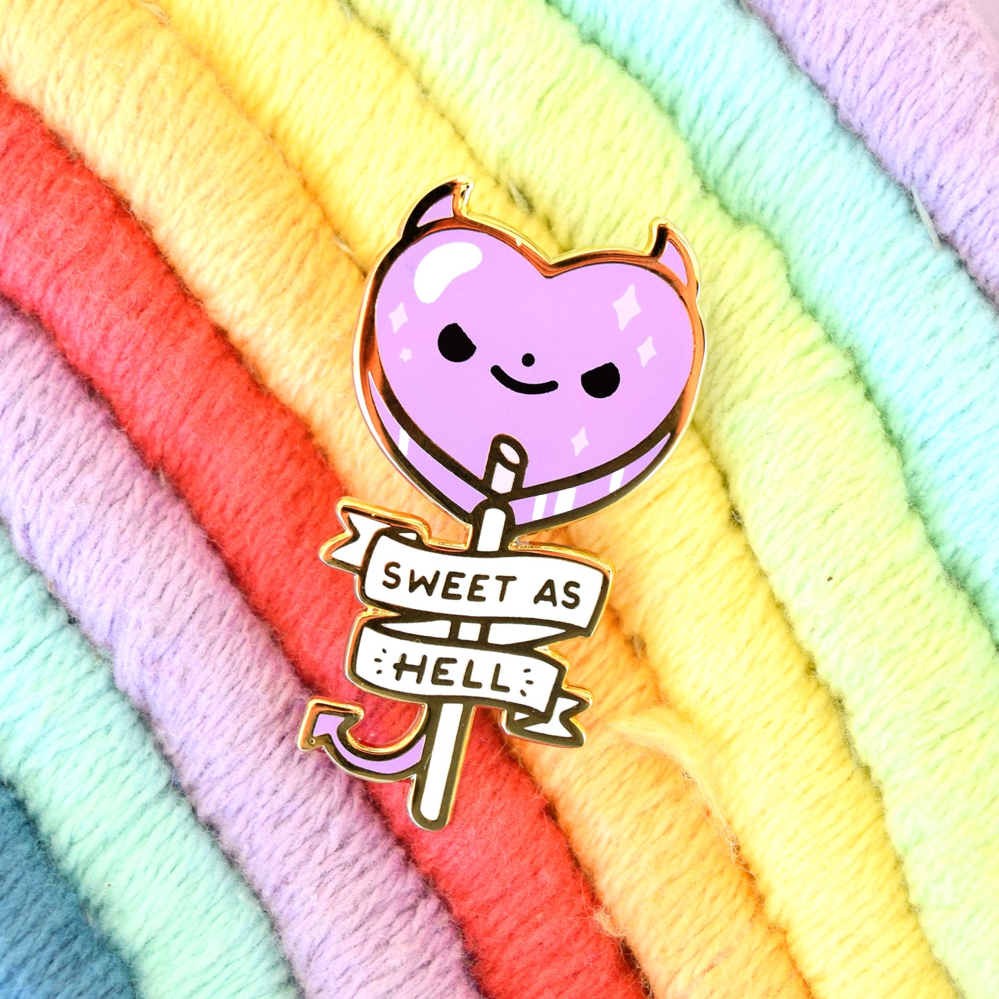 Sweet As Hell Lollipop Enamel Pin