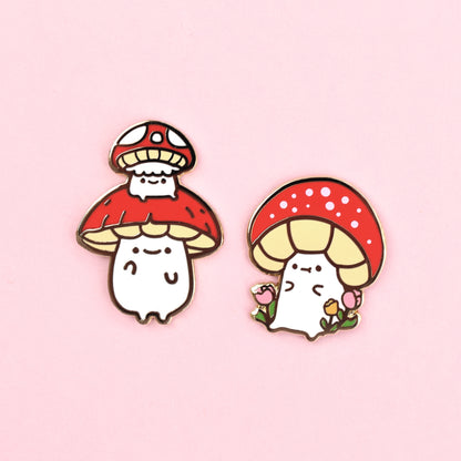 Supportive Mushroom Buddies Enamel Pin