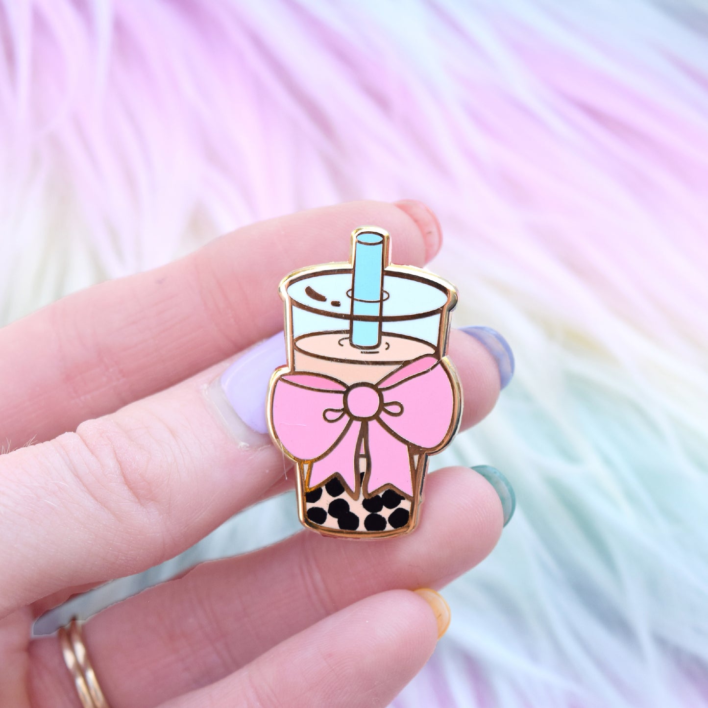 Cute Boba (BOW-ba) Enamel Pin