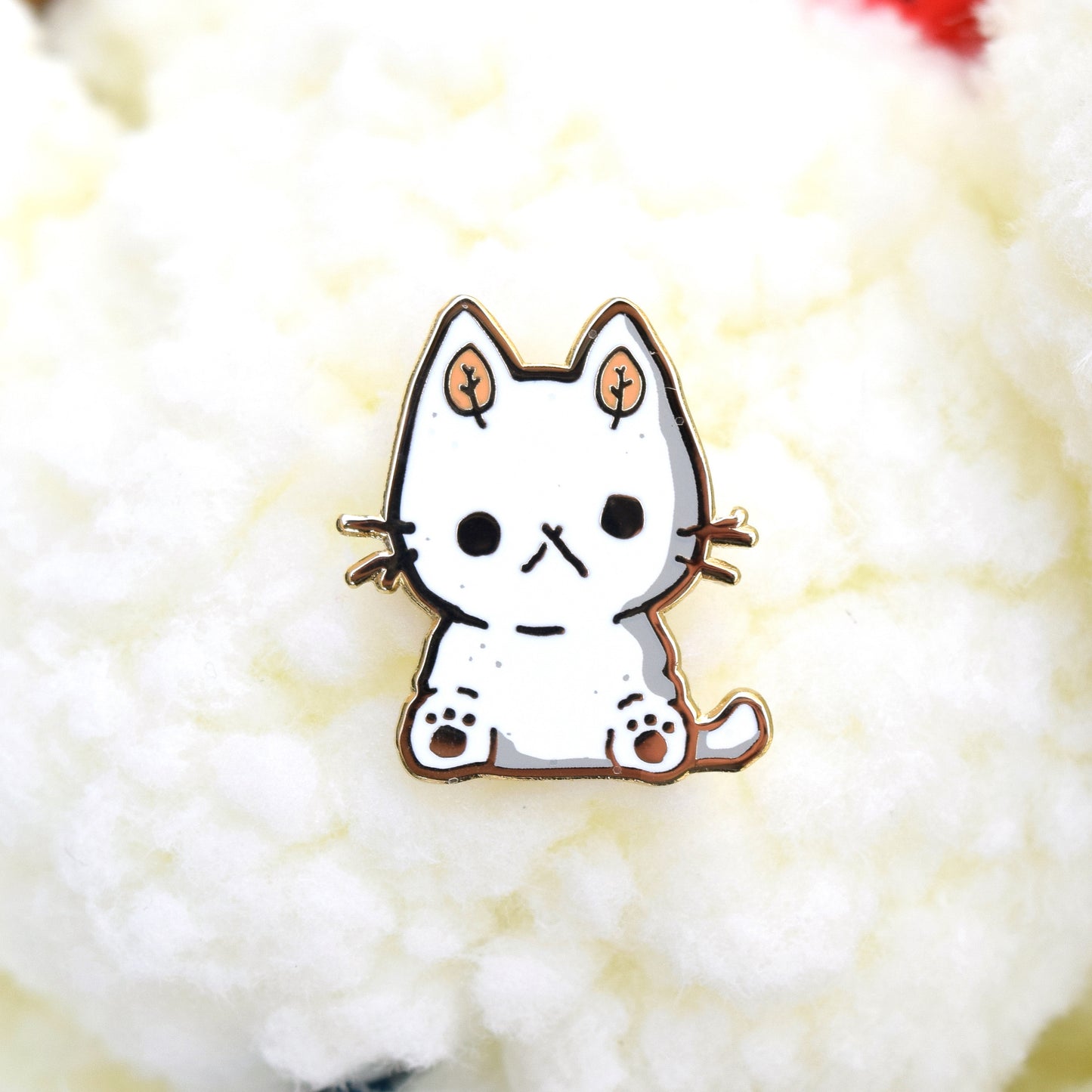 Snowkitty Winter Cat Enamel Pin