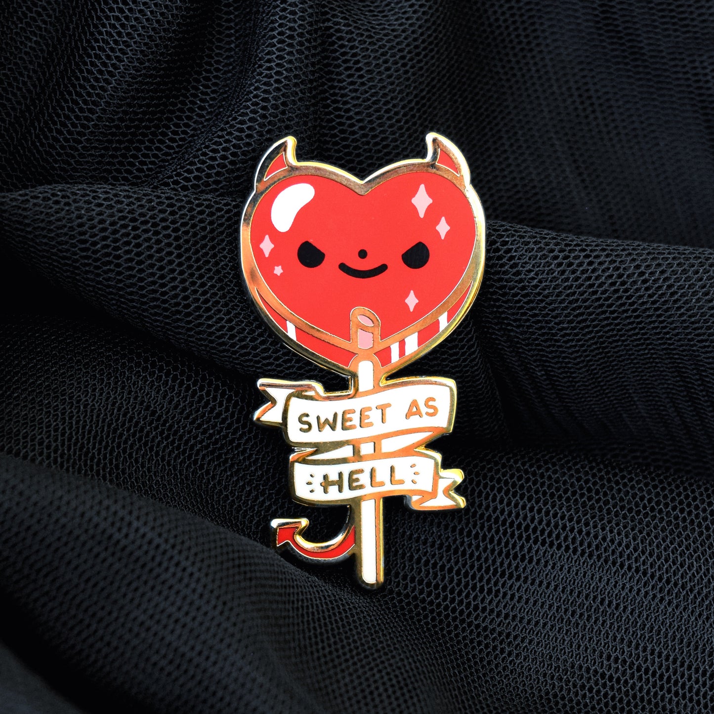 Sweet As Hell Lollipop Enamel Pin