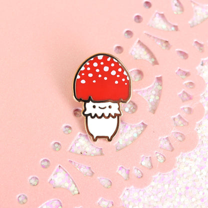 I like Your Spots Spotted Mushroom Friend Enamel Pin