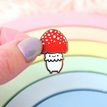 I like Your Spots Spotted Mushroom Friend Enamel Pin